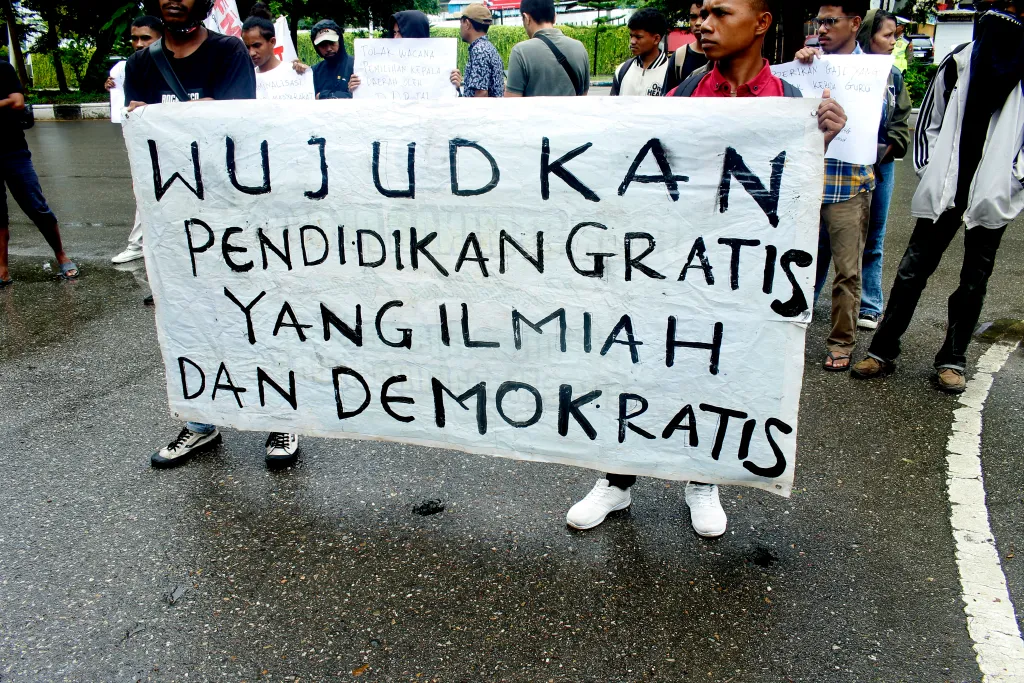 Aksi Unjuk Rasa Terkait Pendidikan di NTT